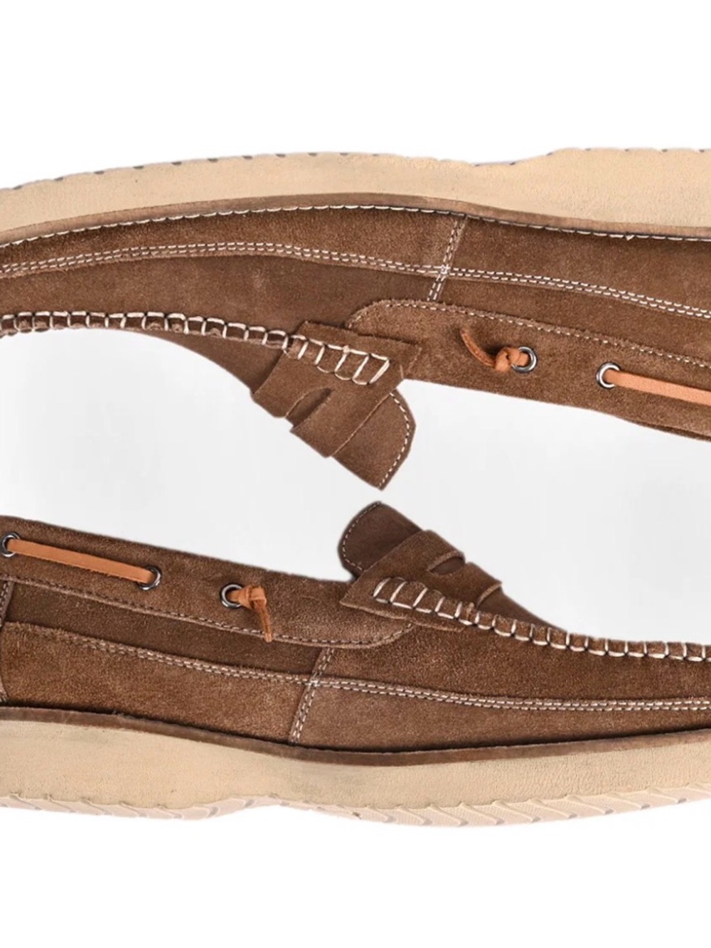 Men's Brown Suede Slip-On Loafers